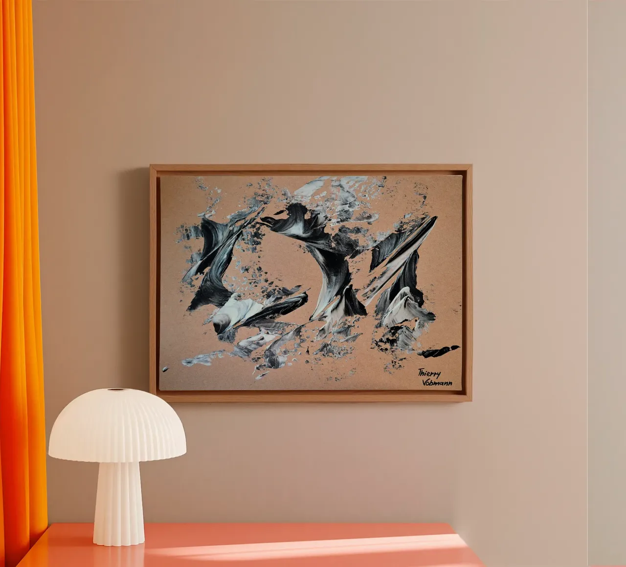 MESSAGE FROM THE HEART 28 tela da Thierry Vobmann Abstract painting