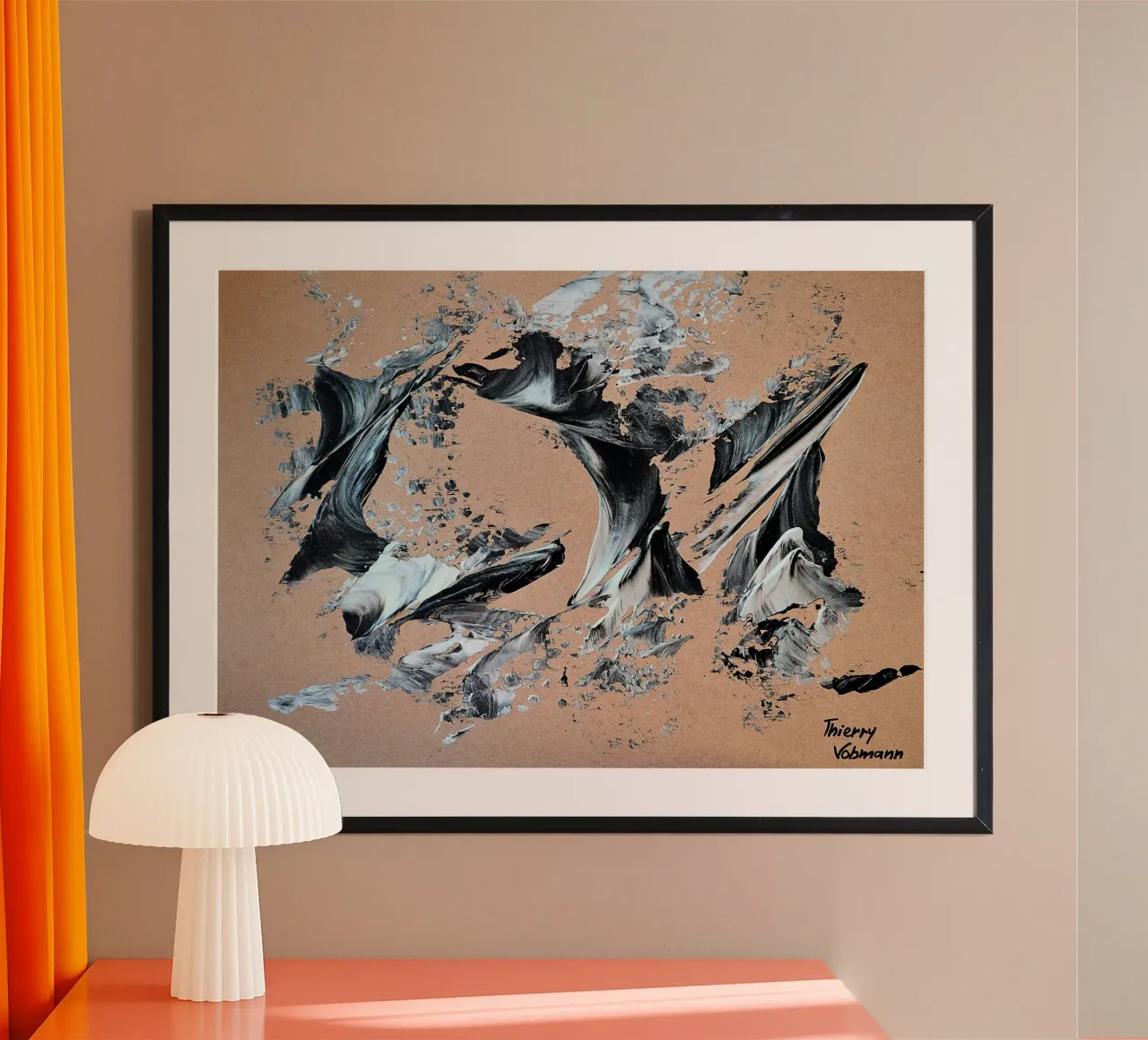 MESSAGE FROM THE HEART 28 hahnemühle de Thierry Vobmann Abstract painting