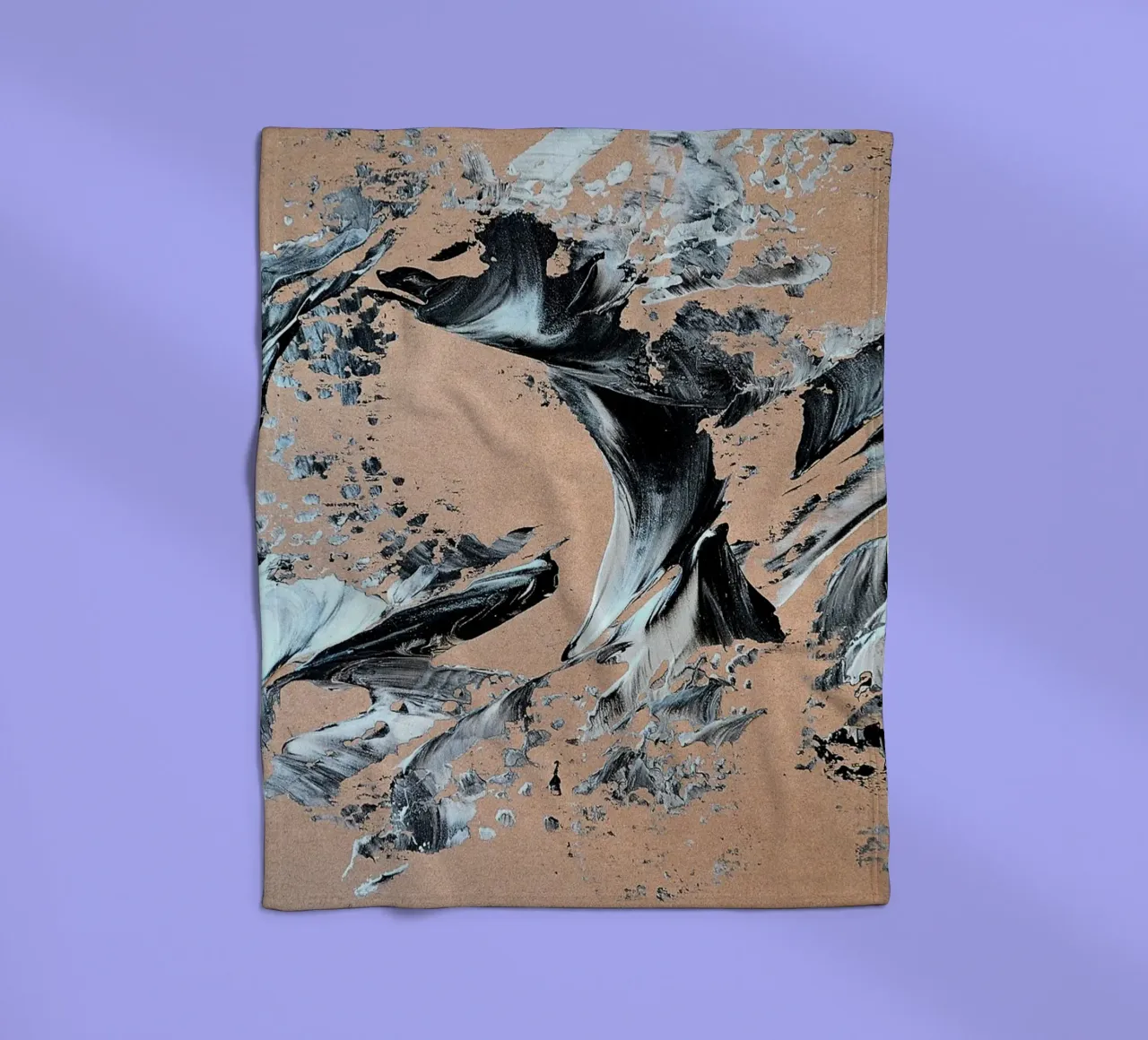 MESSAGE FROM THE HEART 28 manta de franela de Thierry Vobmann Abstract painting
