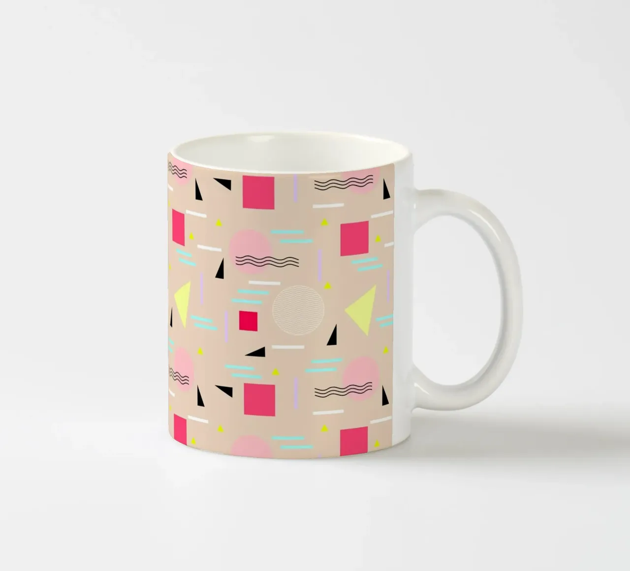 Memphis Forever Beige tazza in ceramica da SilverPegasus