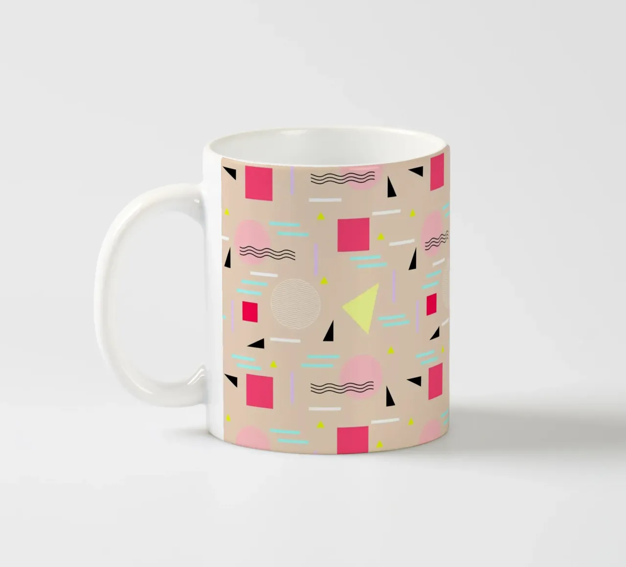 Memphis Forever Beige tazza in ceramica da SilverPegasus