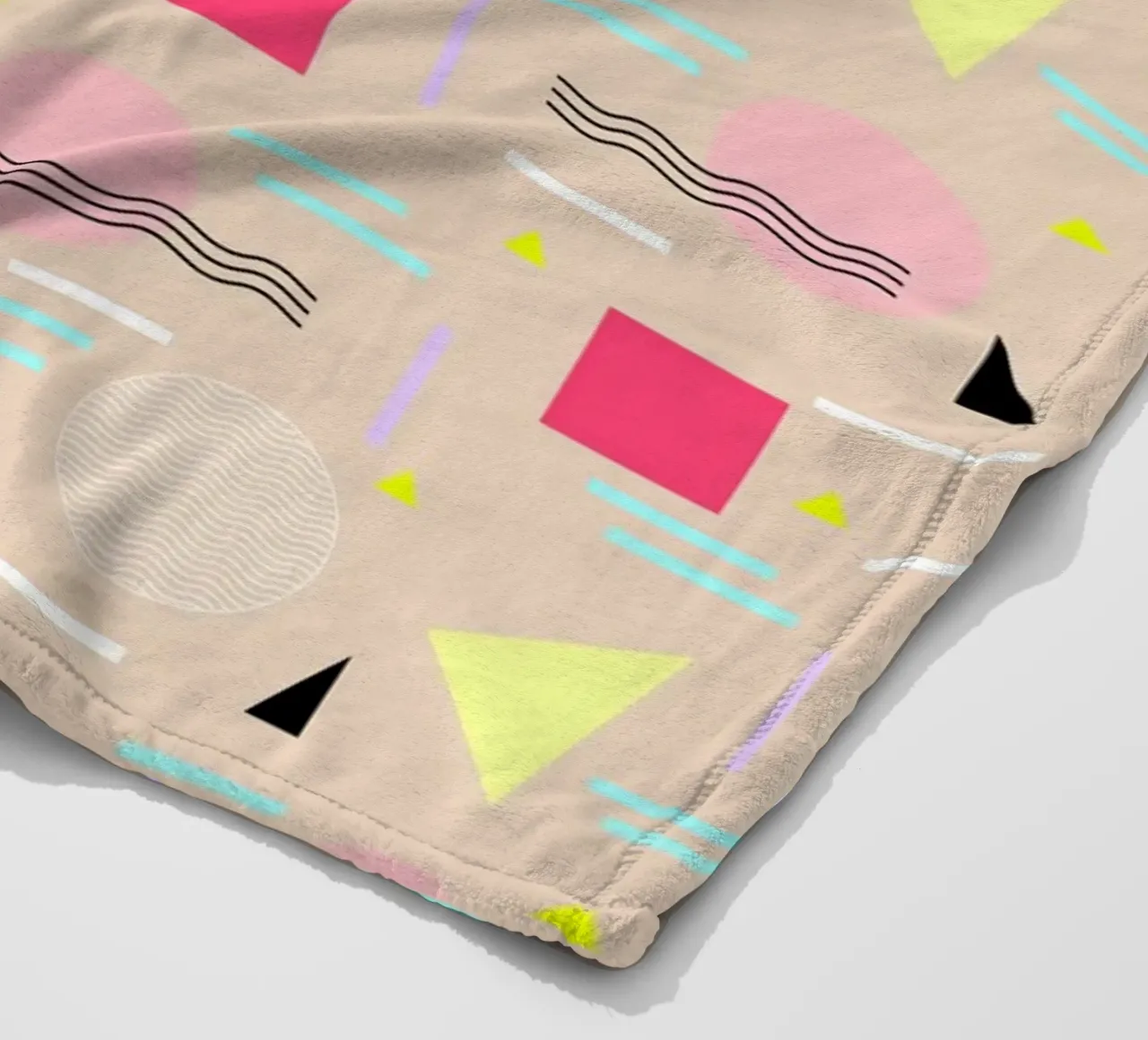 Memphis Forever Beige coperta in pile da SilverPegasus