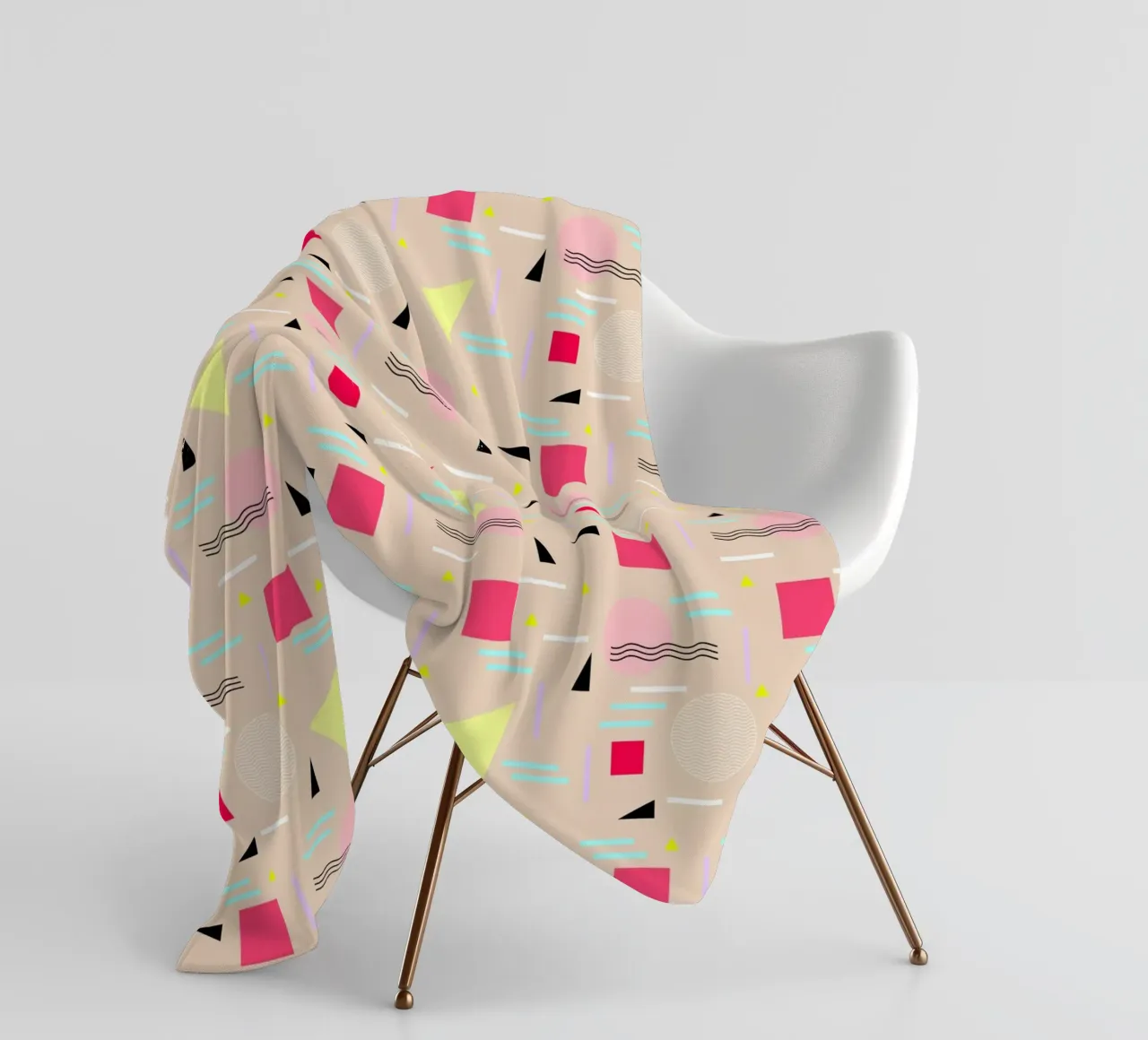 Memphis Forever Beige coperta in pile da SilverPegasus