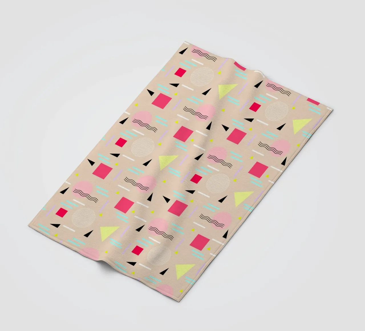 Memphis Forever Beige coperta in pile da SilverPegasus