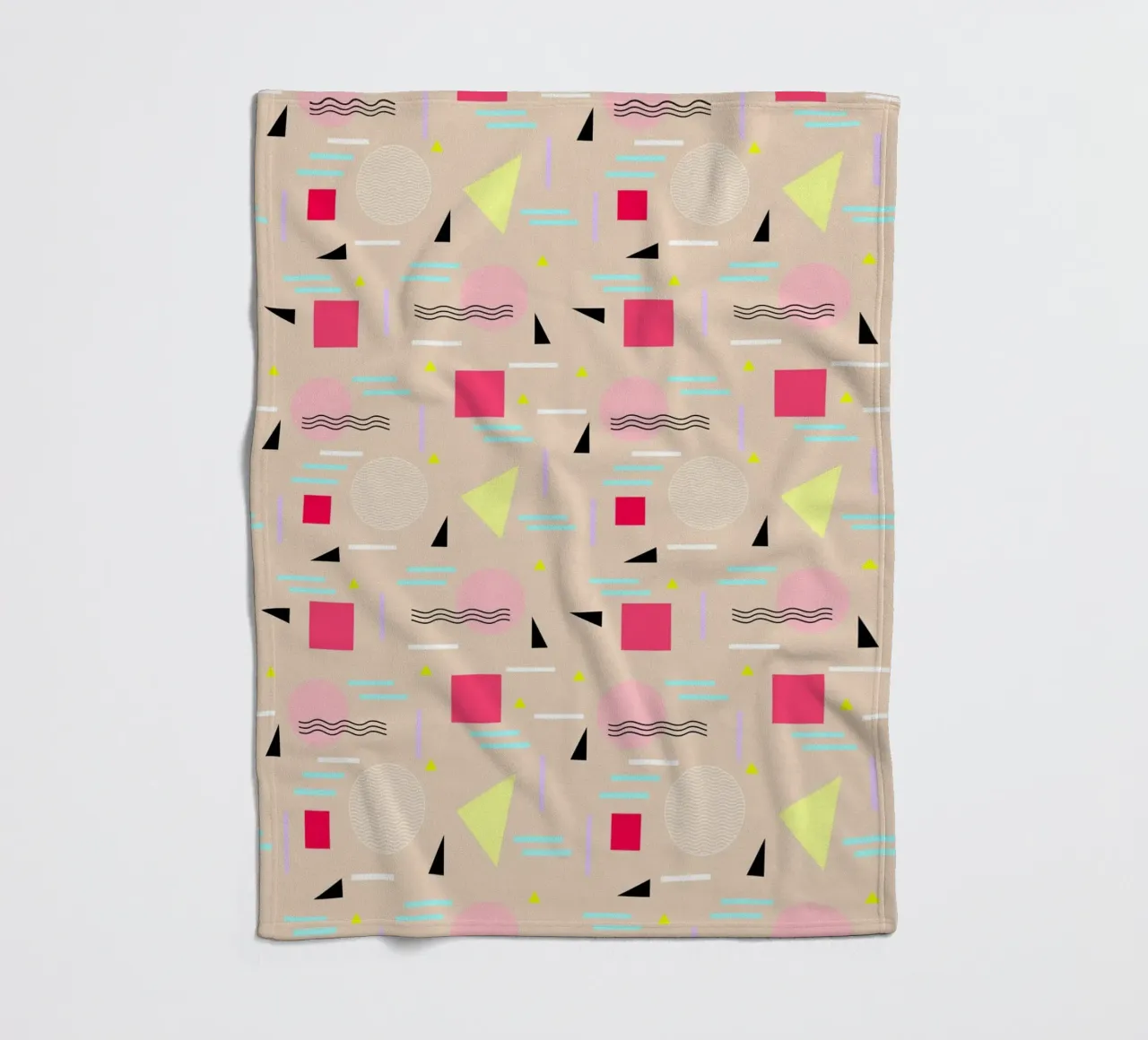 Memphis Forever Beige coperta in pile da SilverPegasus