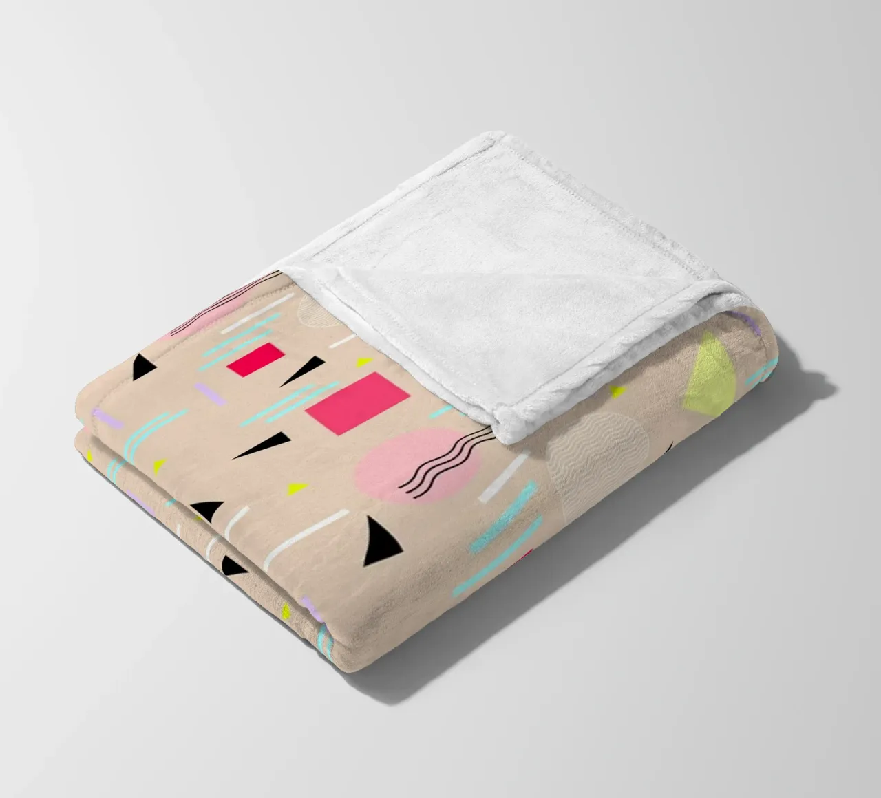 Memphis Forever Beige coperta in pile da SilverPegasus
