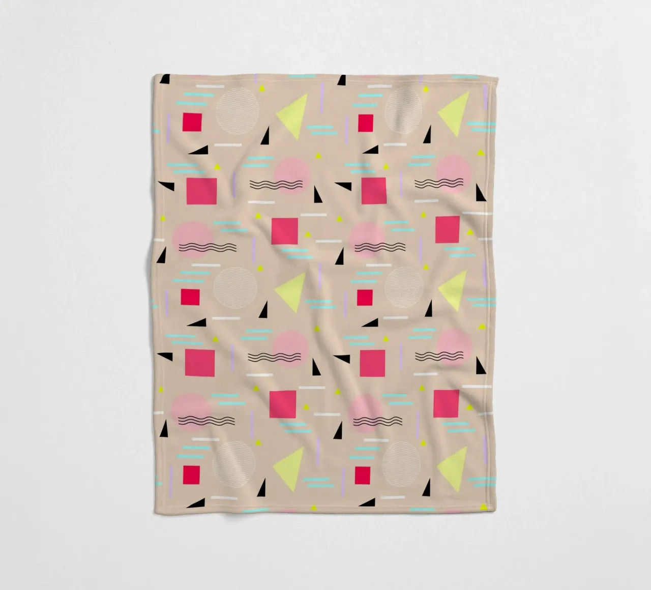 Memphis Forever Beige coperta in pile da SilverPegasus