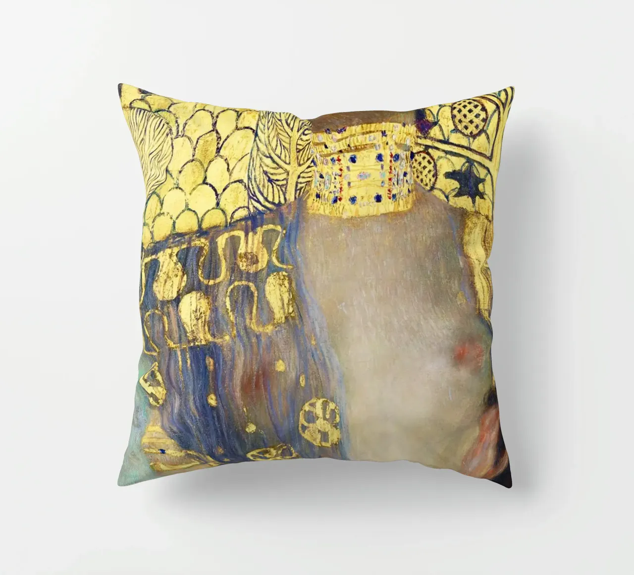 Giuditta e la testa di Oloferne di Gustav Klimt (1901) cuscino da Gustav Klimt ART Prints