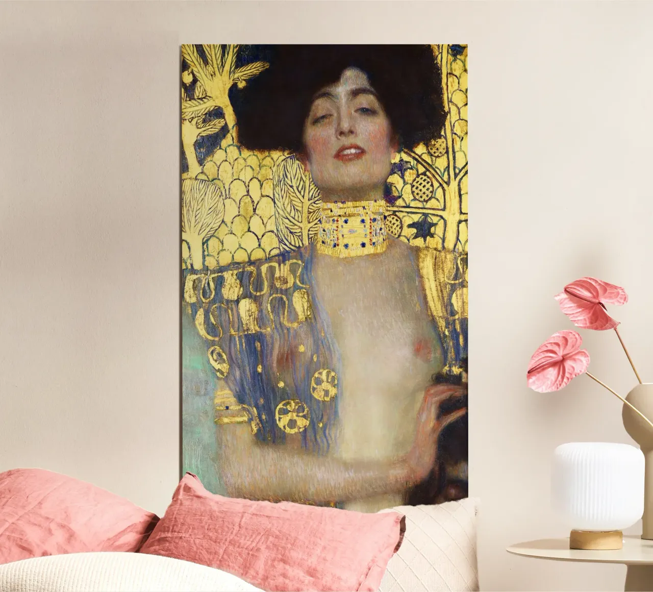 Giuditta e la testa di Oloferne di Gustav Klimt (1901) poster con telaio in plastica da Gustav Klimt ART Prints