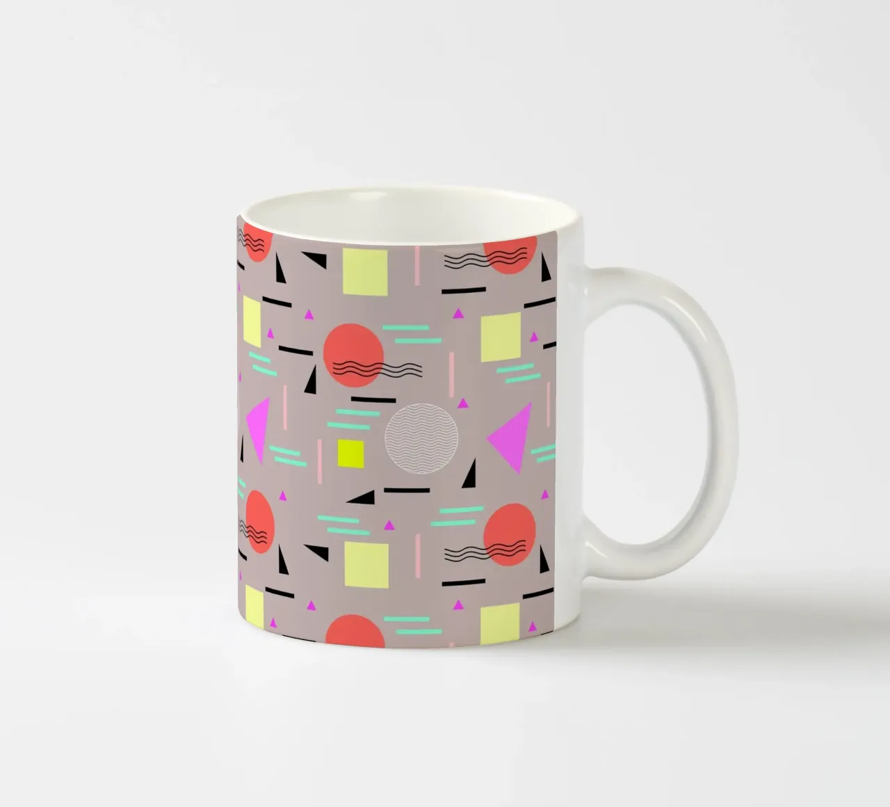 Memphis Forever Taupe tazza in ceramica da SilverPegasus