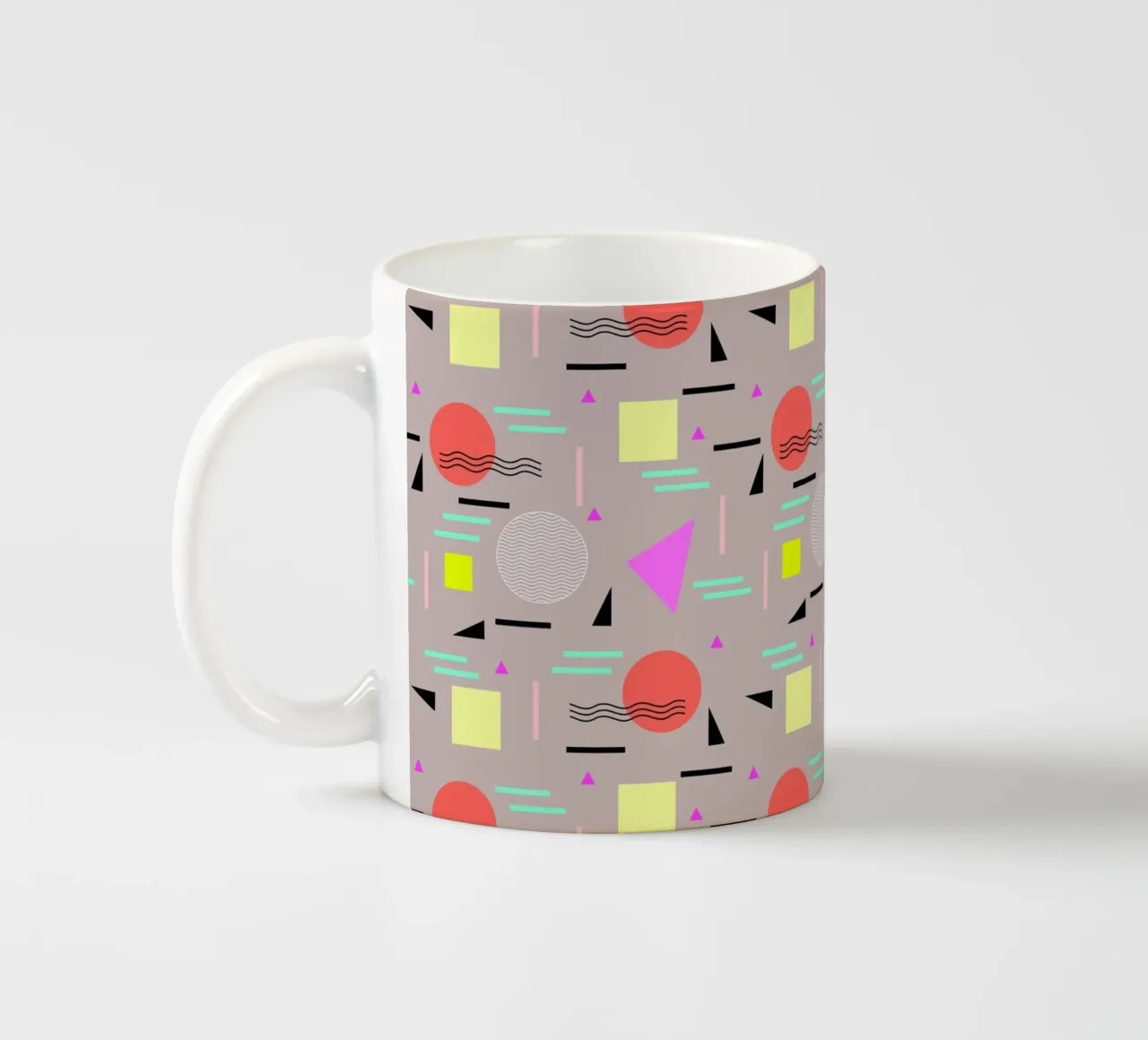 Memphis Forever Taupe tazza in ceramica da SilverPegasus