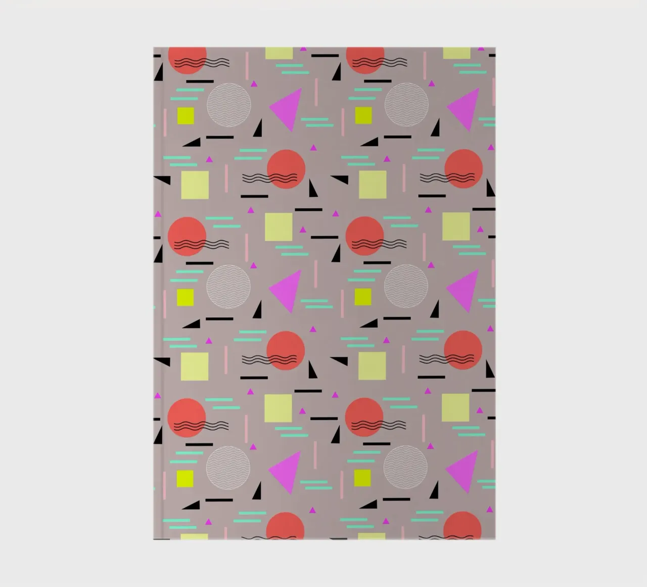 Memphis Forever Taupe notebook by SilverPegasus