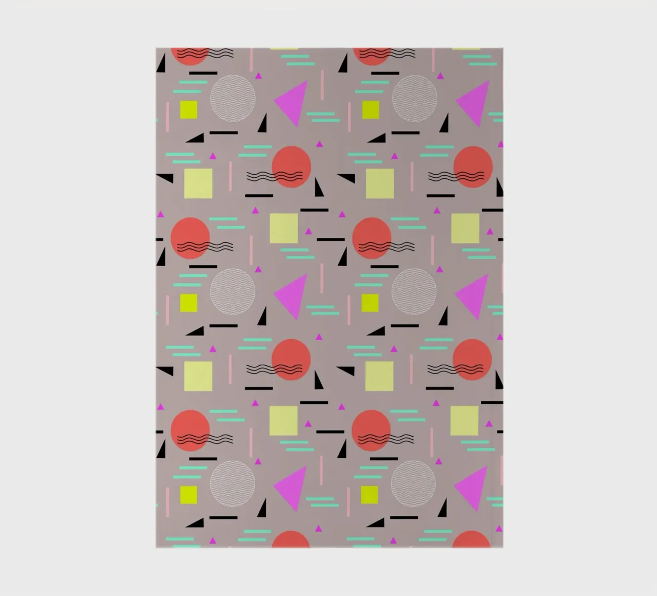 Memphis Forever Taupe notebook by SilverPegasus