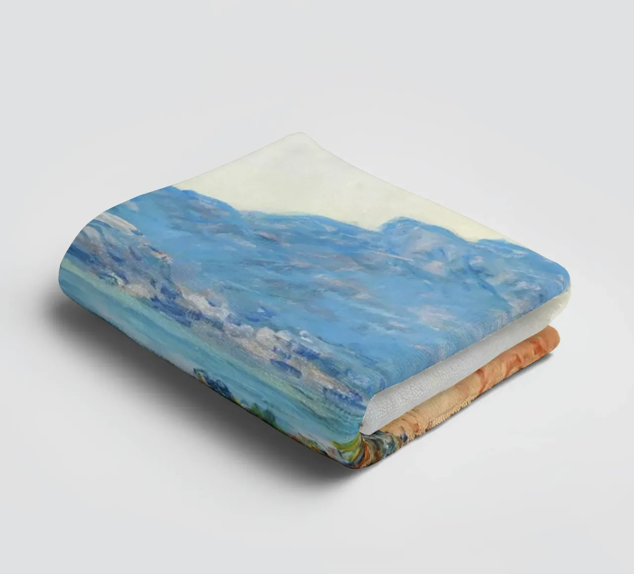 The Corniche near Monaco (1884) by Claude Monet towel by Venus Art