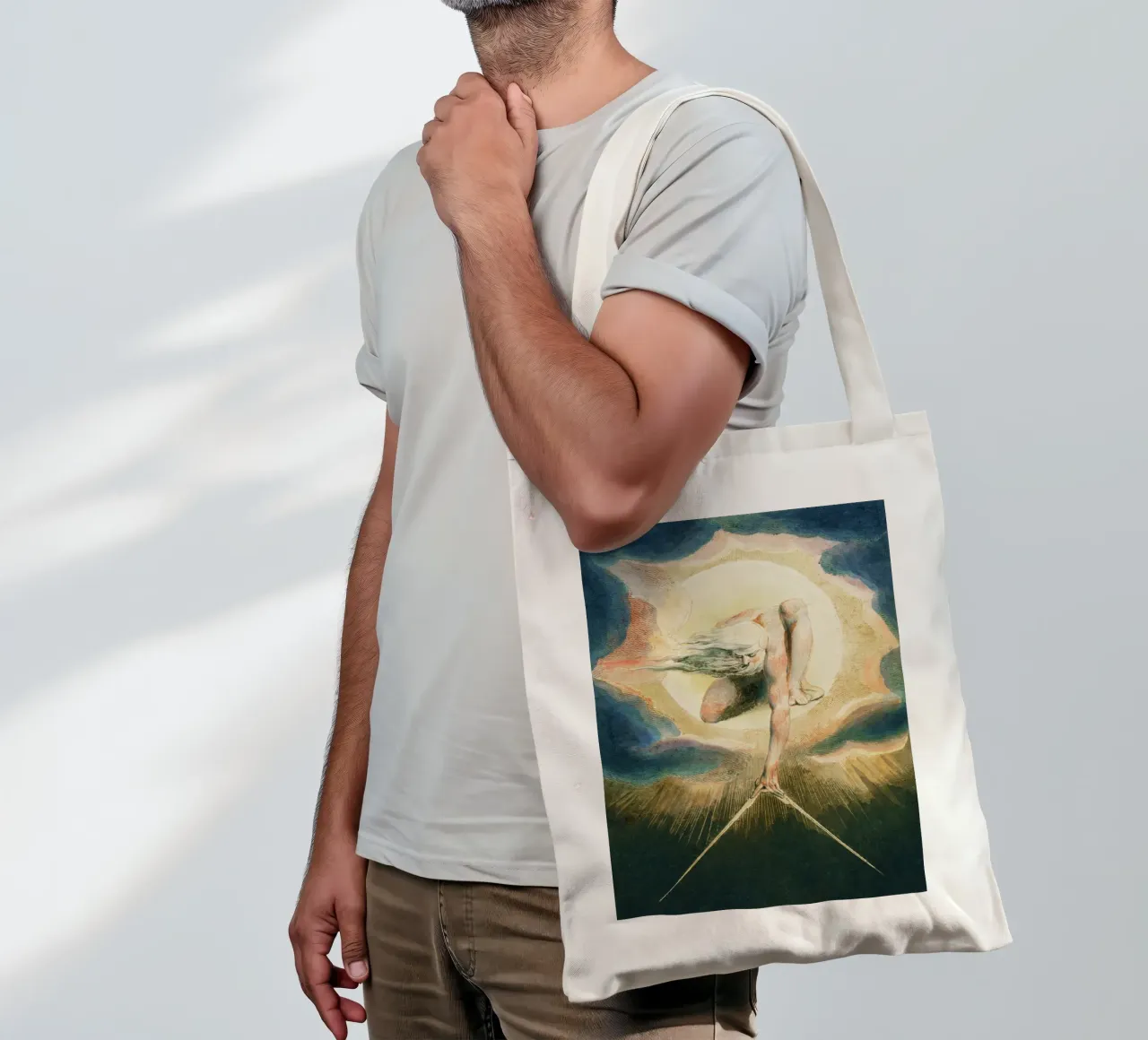 Ancient of Days (1794) by William Blake tote bag by Venus Art