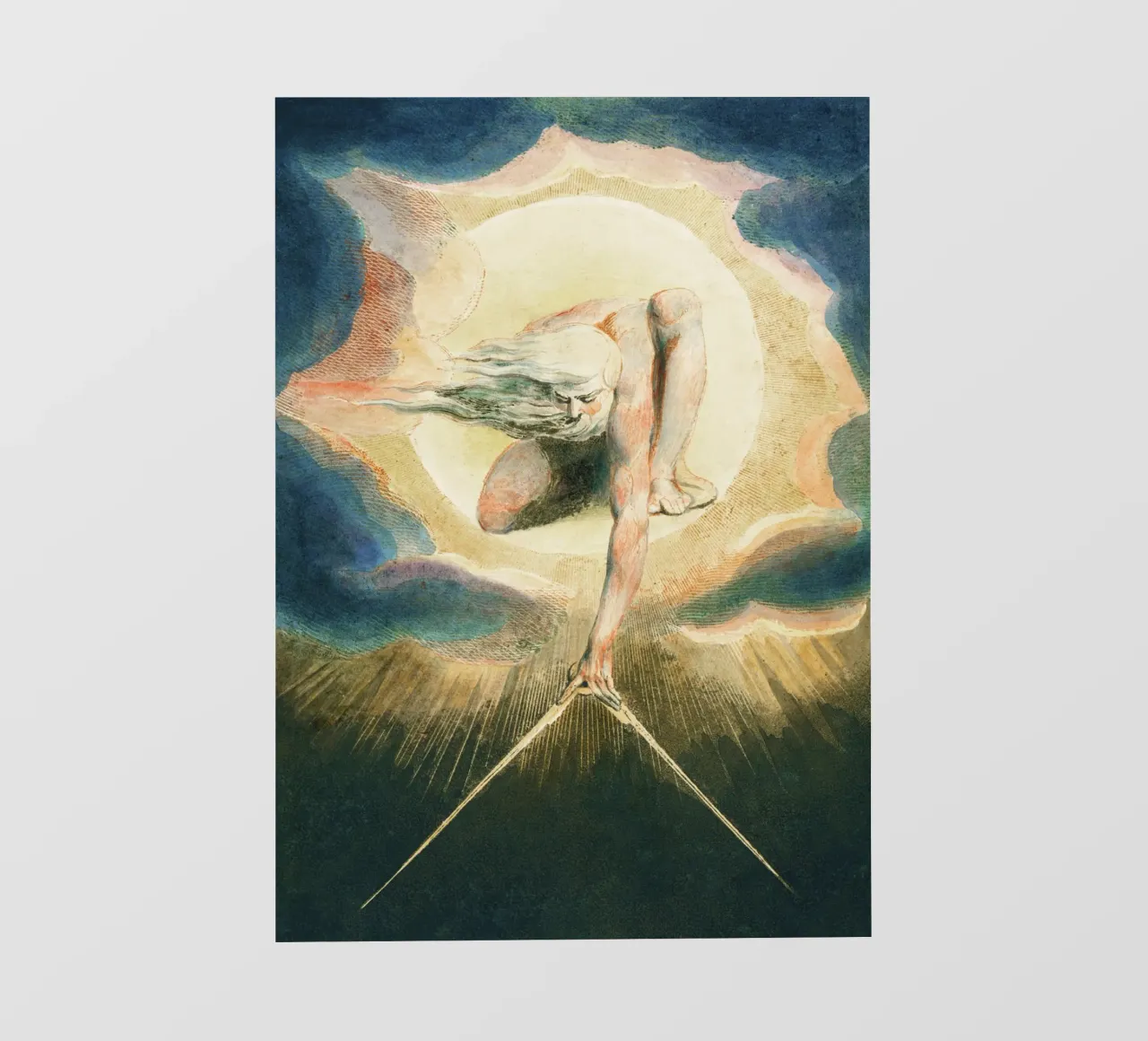 L'antico dei giorni (1794) di William Blake telo in pvc da Venus Art