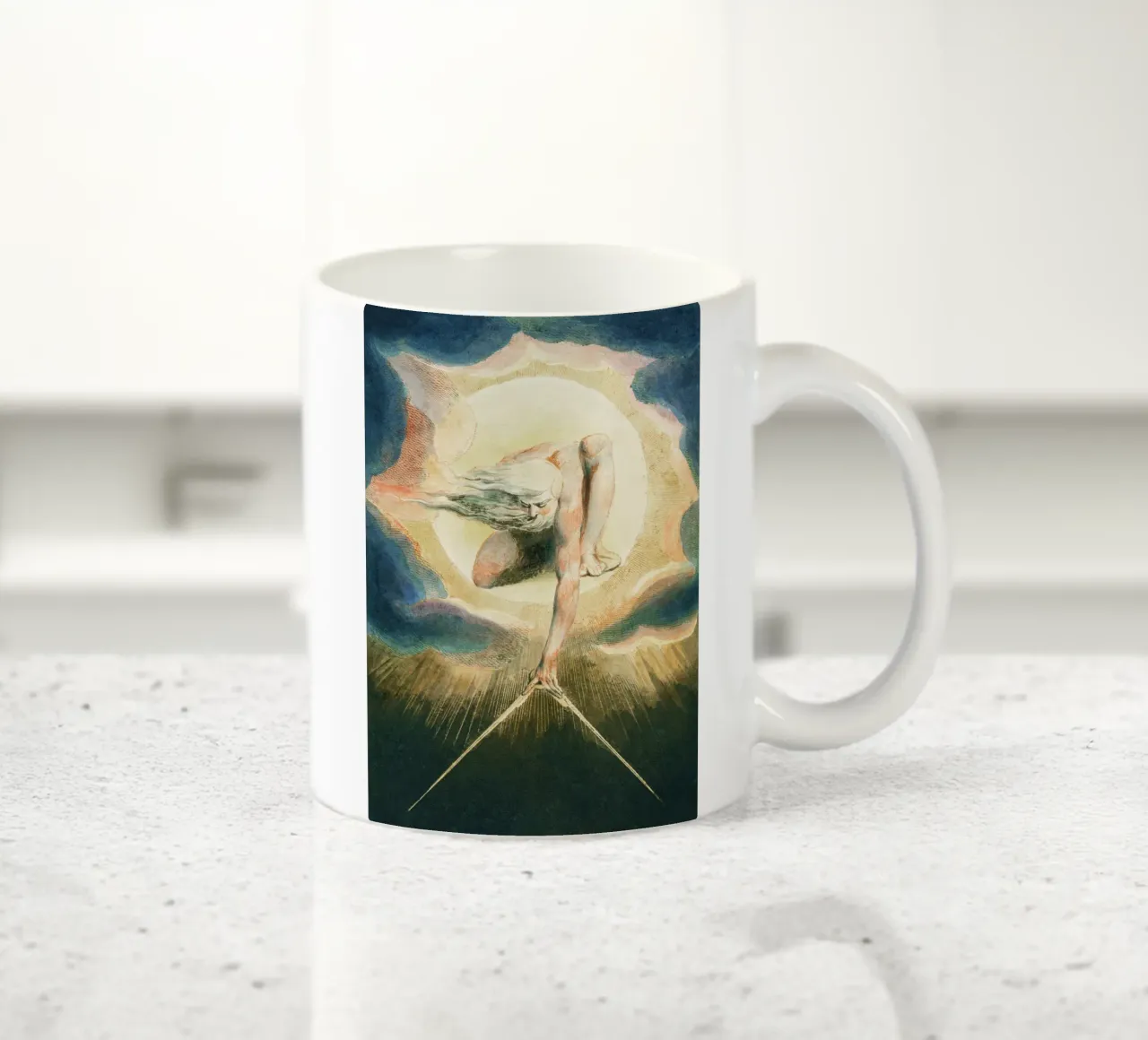 L'antico dei giorni (1794) di William Blake tazza in ceramica da Venus Art