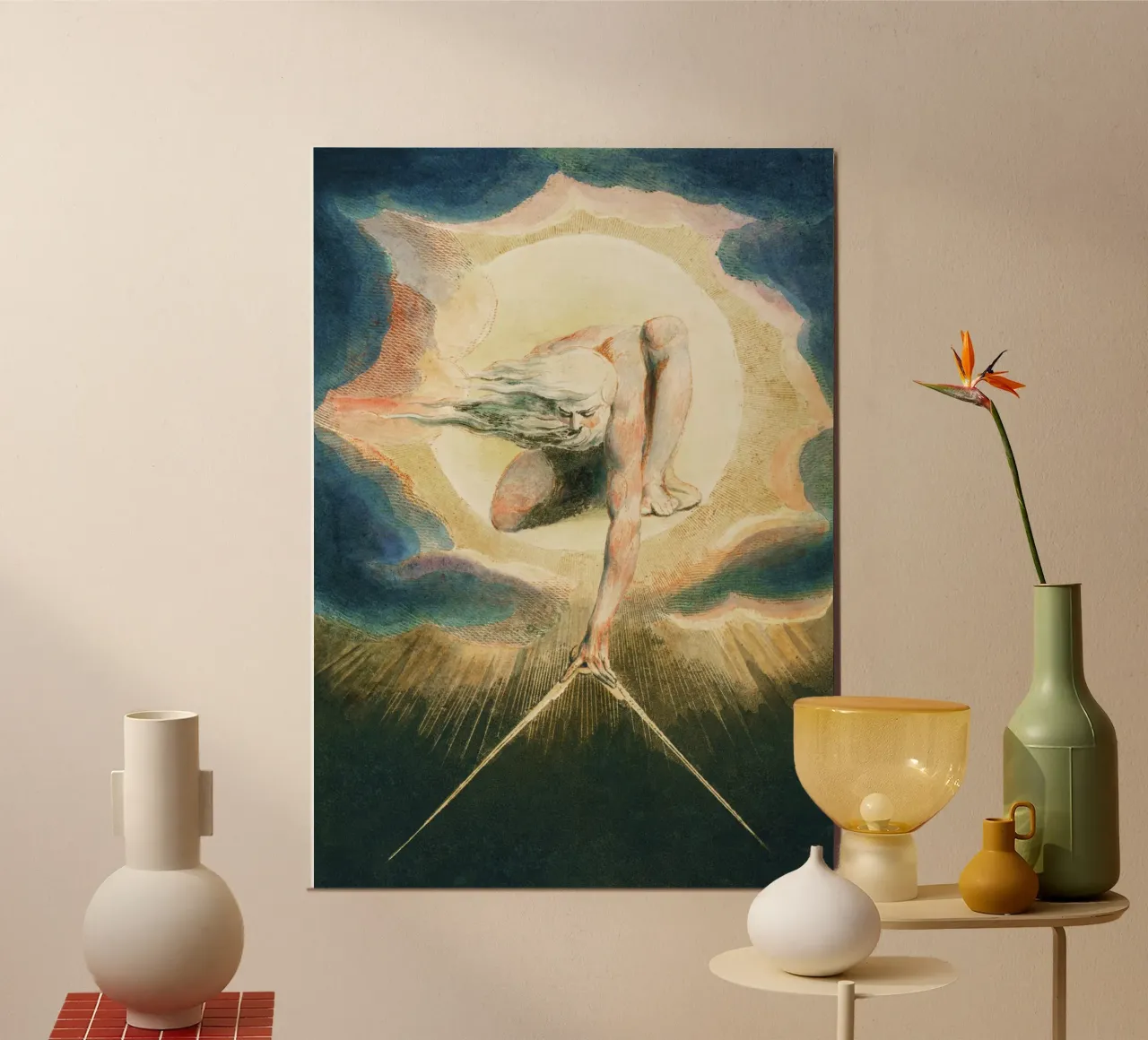 Ancient of Days (1794) by William Blake alu-dibond by Venus Art