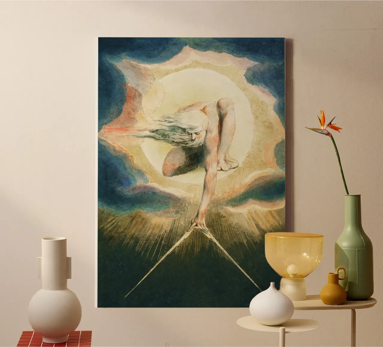 Ancient of Days (1794) by William Blake canvas by Venus Art