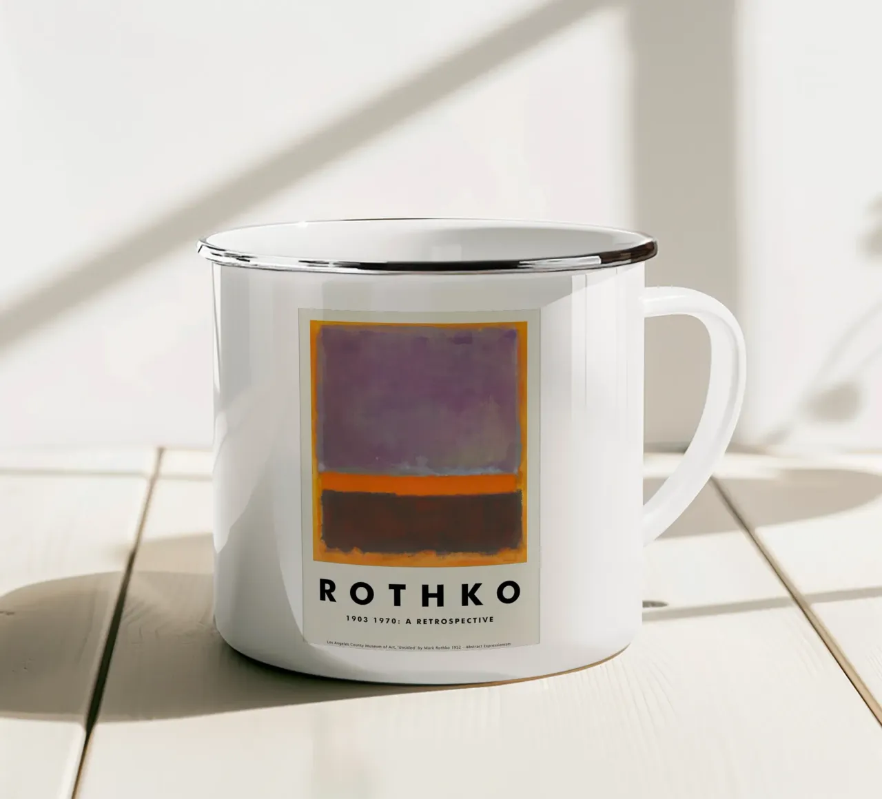Retrospettiva Mark Rothko tazza in smalto da Spencershop