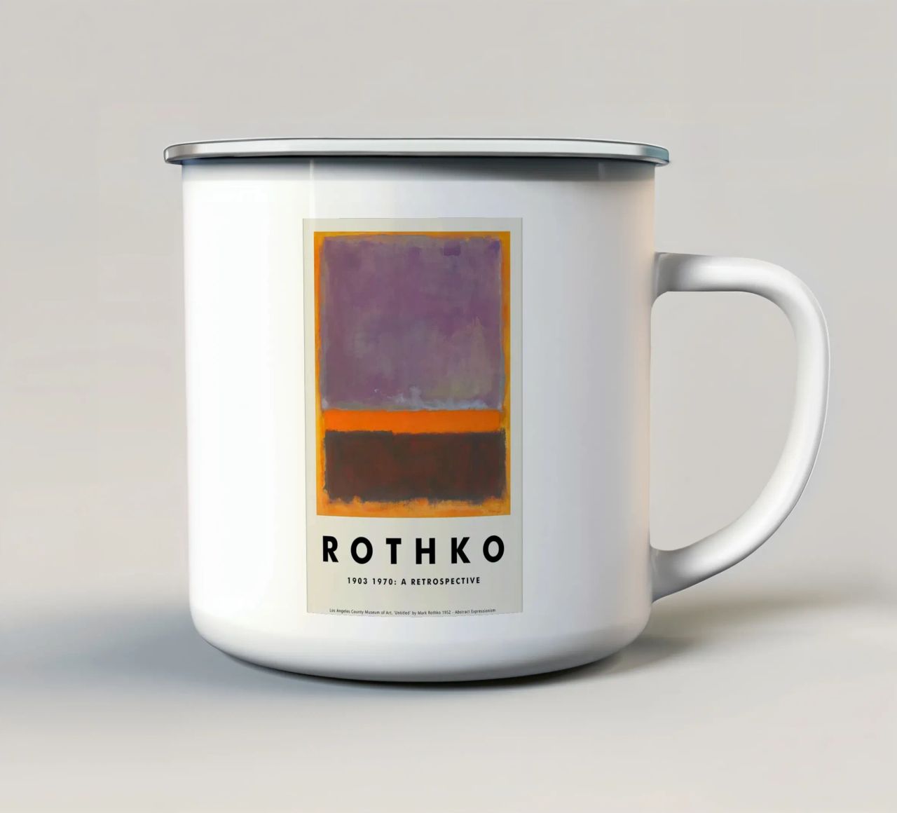 Retrospettiva Mark Rothko tazza in smalto da Spencershop