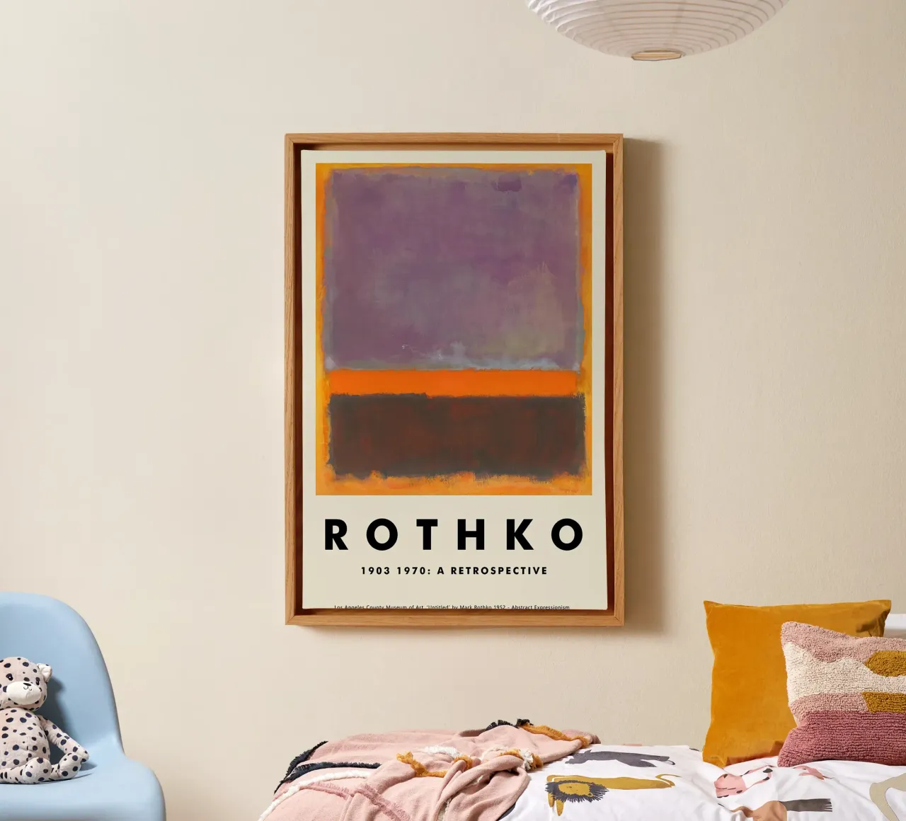 Retrospettiva Mark Rothko tela con Cornice a cassetta da Spencershop
