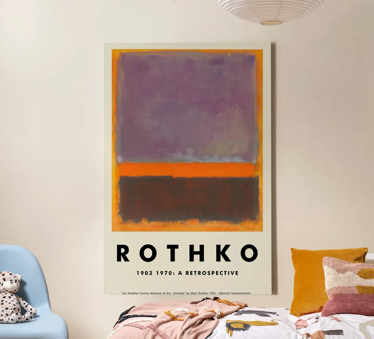 Retrospettiva Mark Rothko tela con Cornice a cassetta da Spencershop