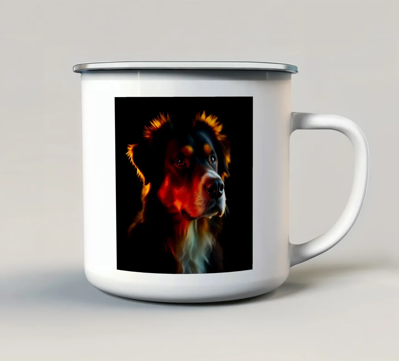 Bellissimo cane da montagna bernese #102 tazza in smalto da Yumis.Beargang.and.Me