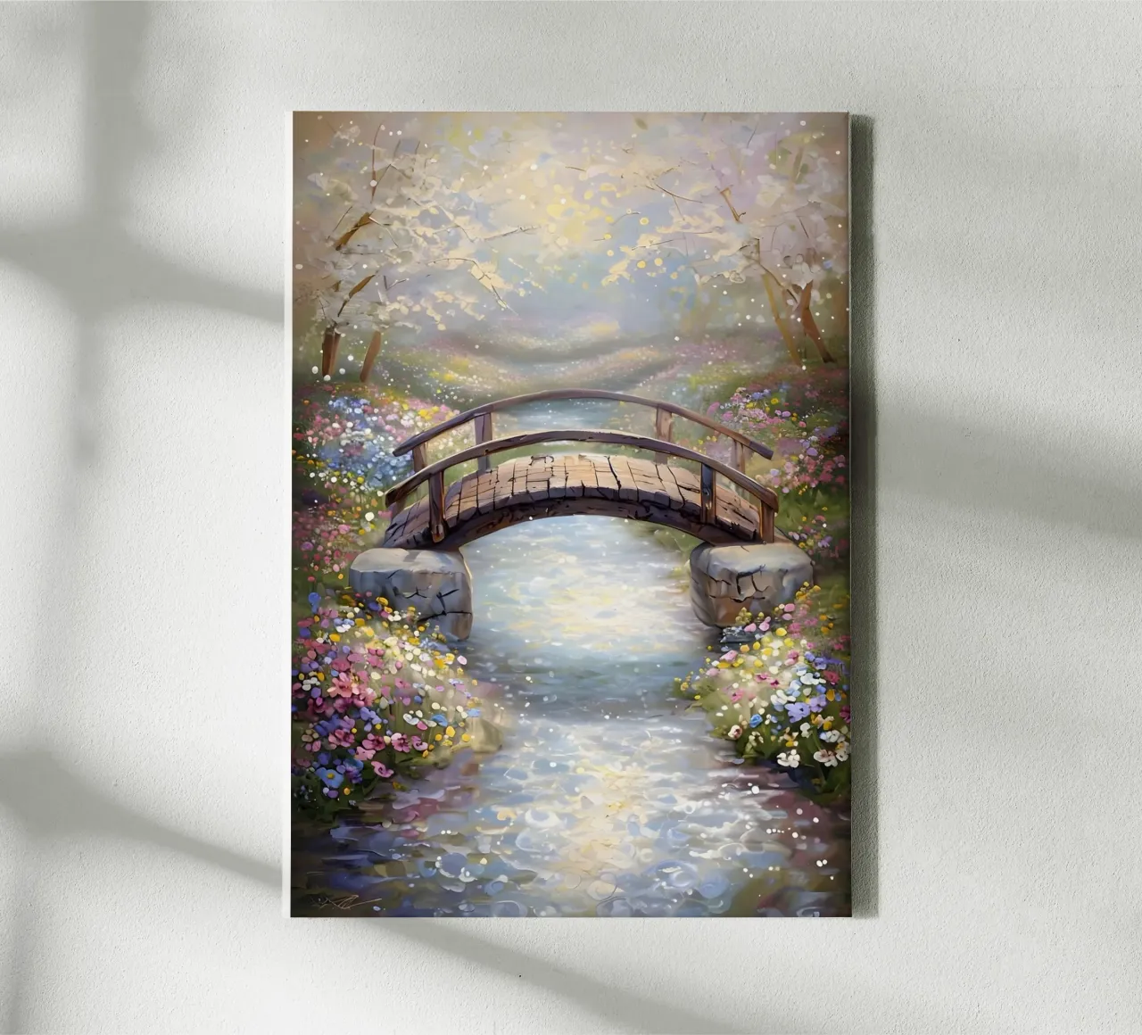 Whispers of Spring canvas with Floater frame by Artistic-shop