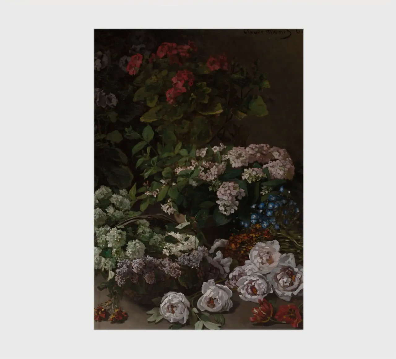 Claude Monet – Spring Flowers (1864) notebook by Wirla
