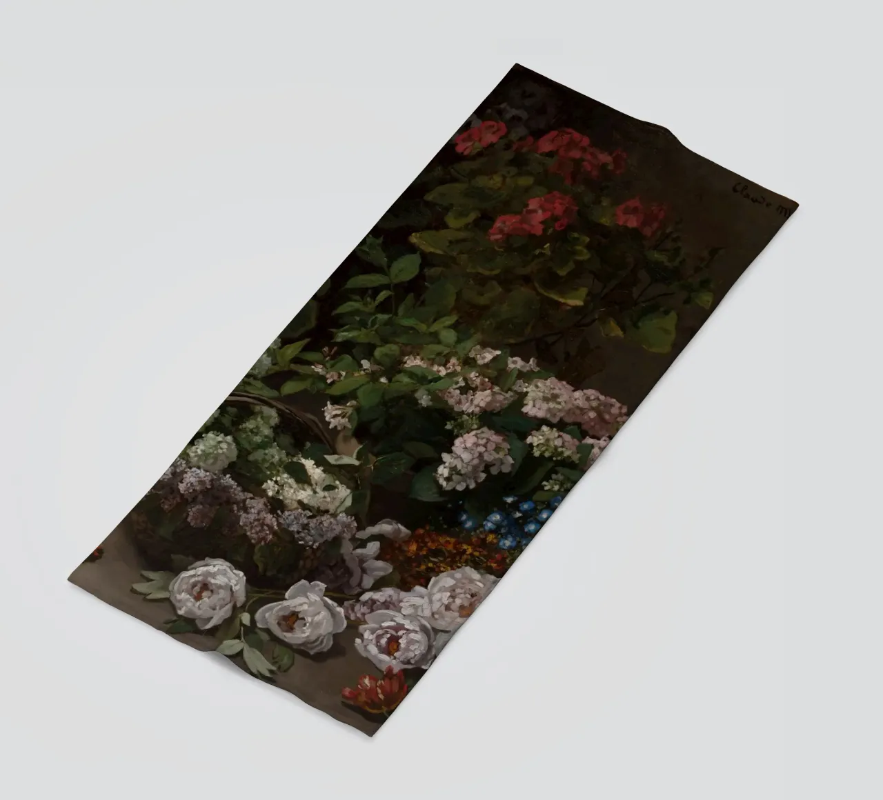 Claude Monet - Fiori di primavera (1864) telo mare da Wirla