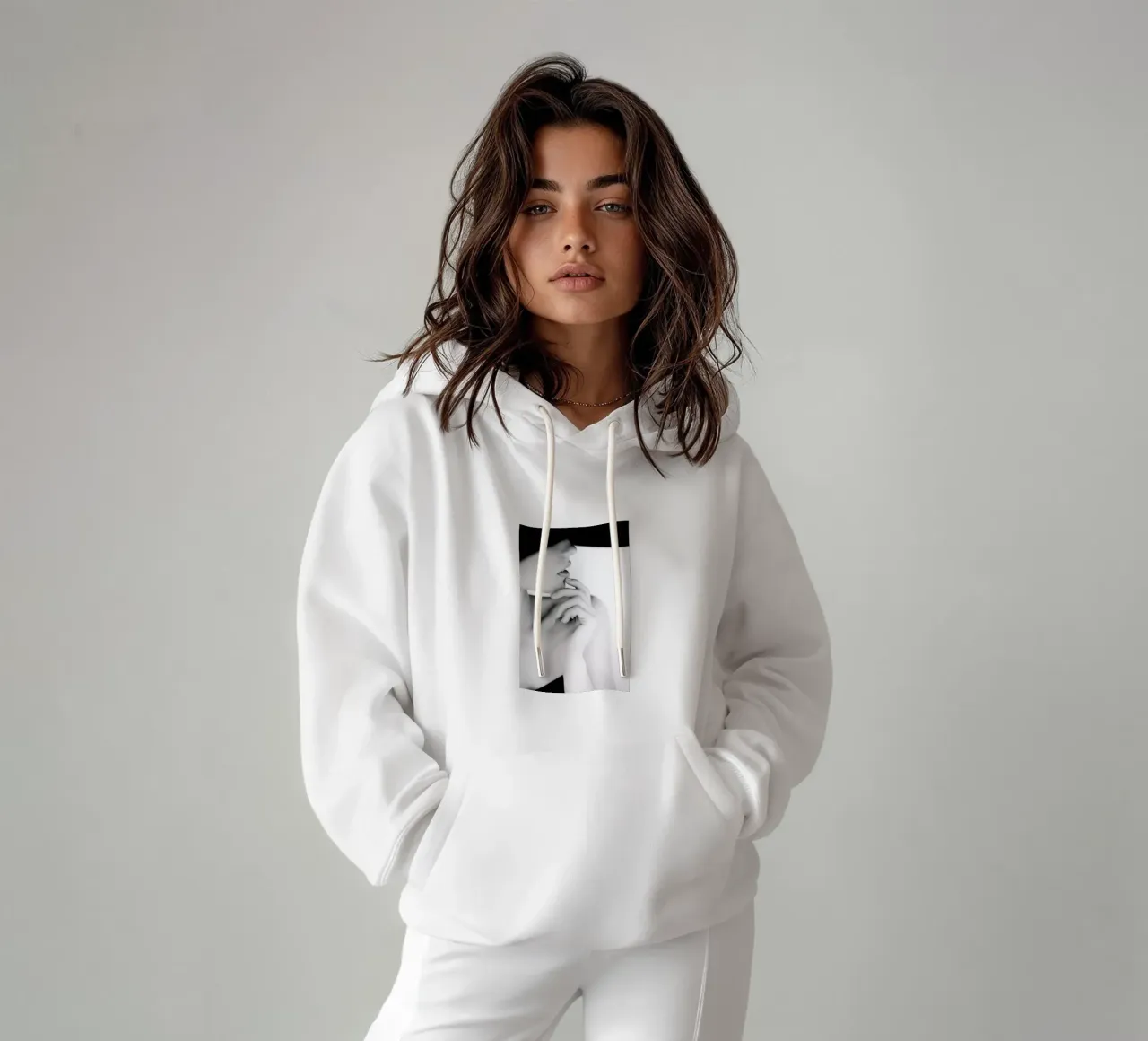 Pose felpa con cappuccio da Runway Collective