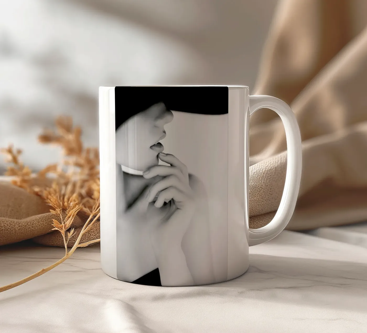 Pose ceramic mug by Runway Collective