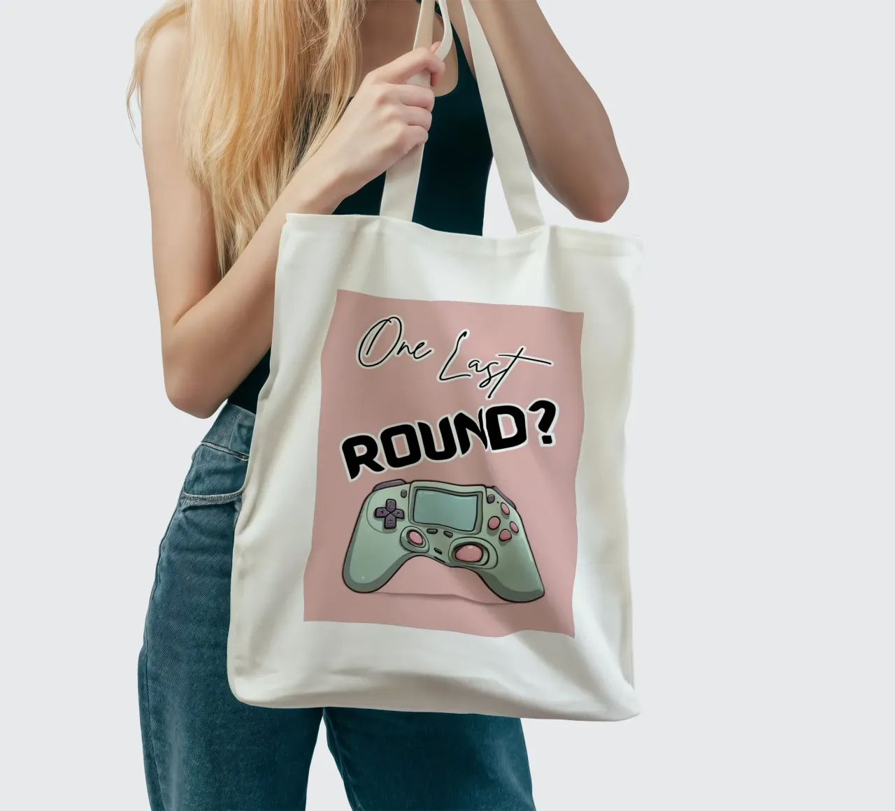 One Last Round Gaming Controller for Gamers & Streamers tote bag by Cold Wild
