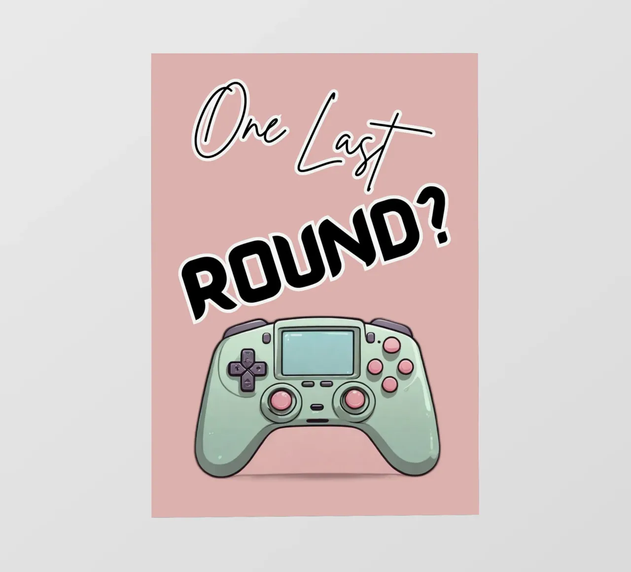 Manette de jeu One Last Round pour les joueurs et les streamers film rétro-éclairé de Cold Wild