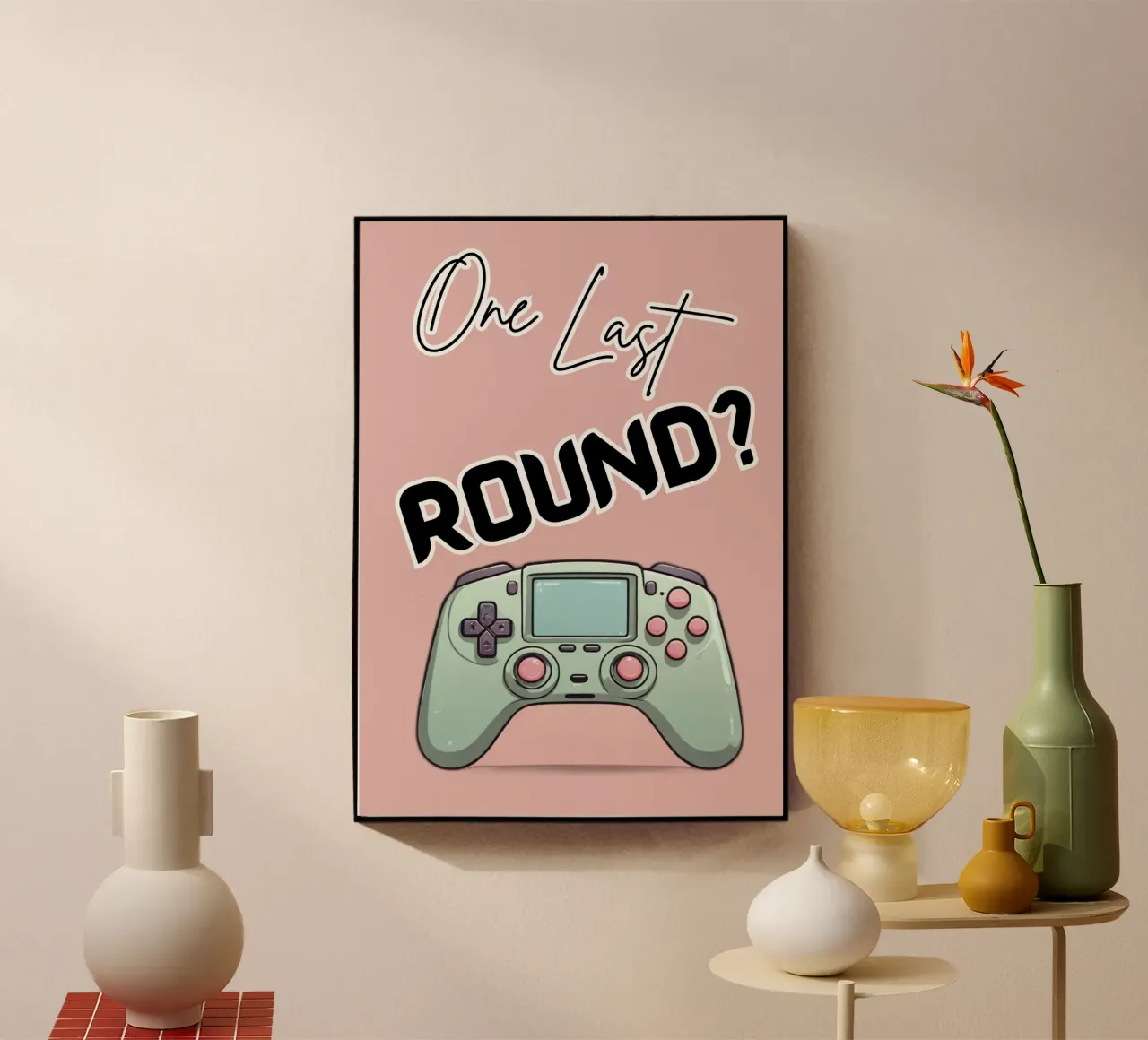 Manette de jeu One Last Round pour les joueurs et les streamers plexiglas de Cold Wild