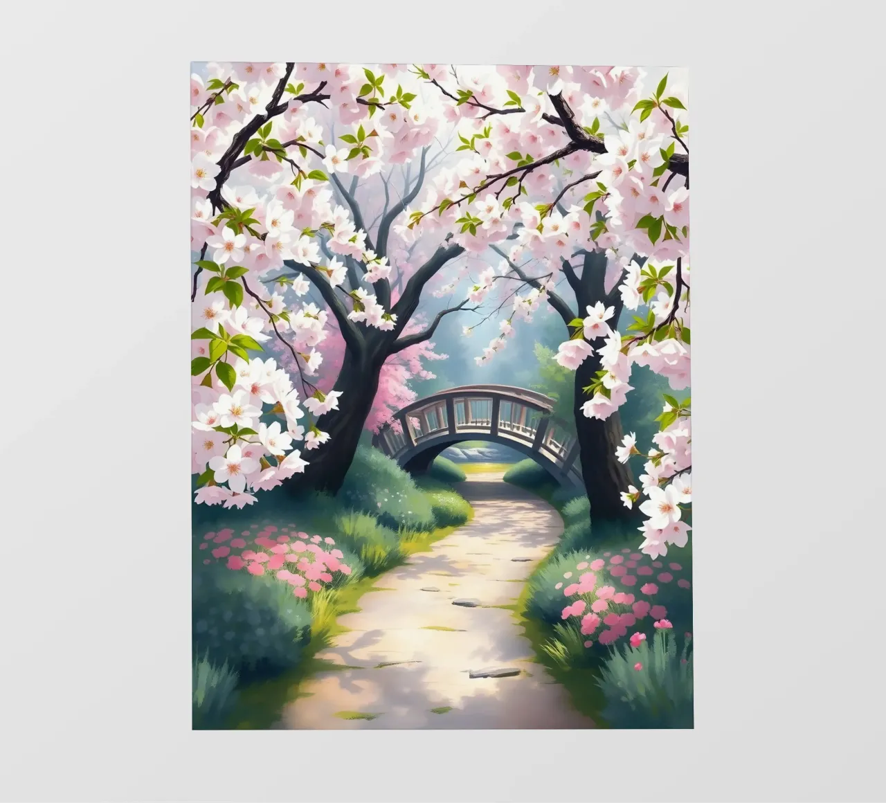 Serenità dei fiori di ciliegio telo in pvc da Artistic-shop