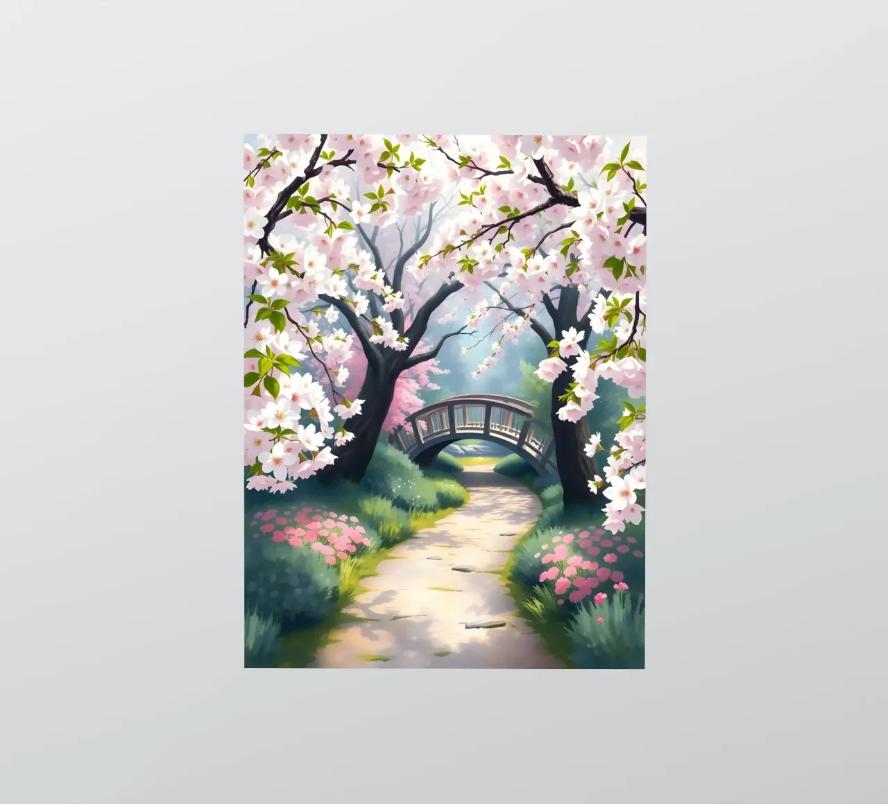 Cherry Blossom Serenity sticker by Artistic-shop