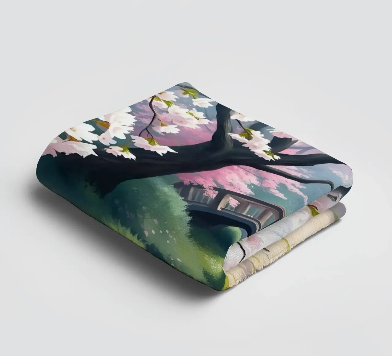 Cherry Blossom Serenity towel by Artistic-shop