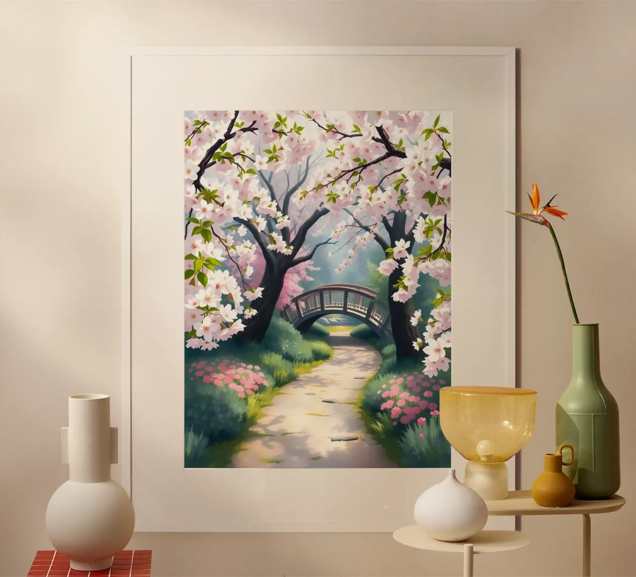Serenità dei fiori di ciliegio carta hahnemühle da Artistic-shop