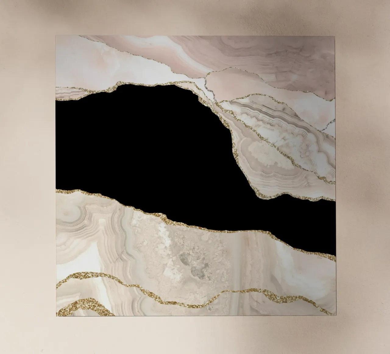Texture agata avorio e oro 01 pellicola backlit da Gemstone Textures