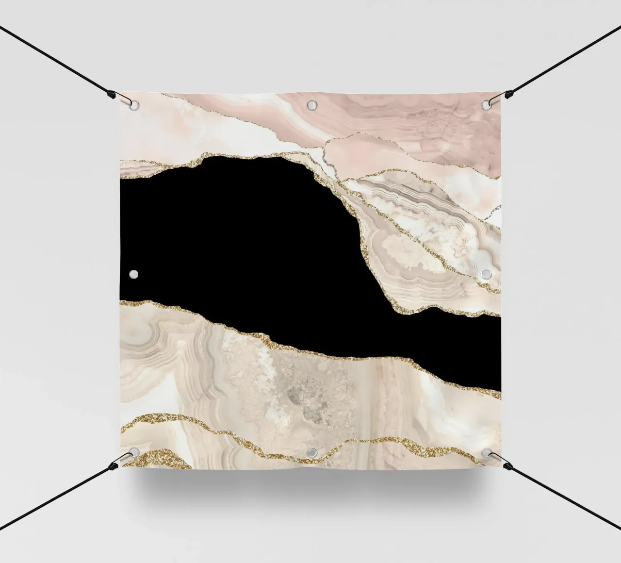 Texture agata avorio e oro 01 telo in pvc da Gemstone Textures