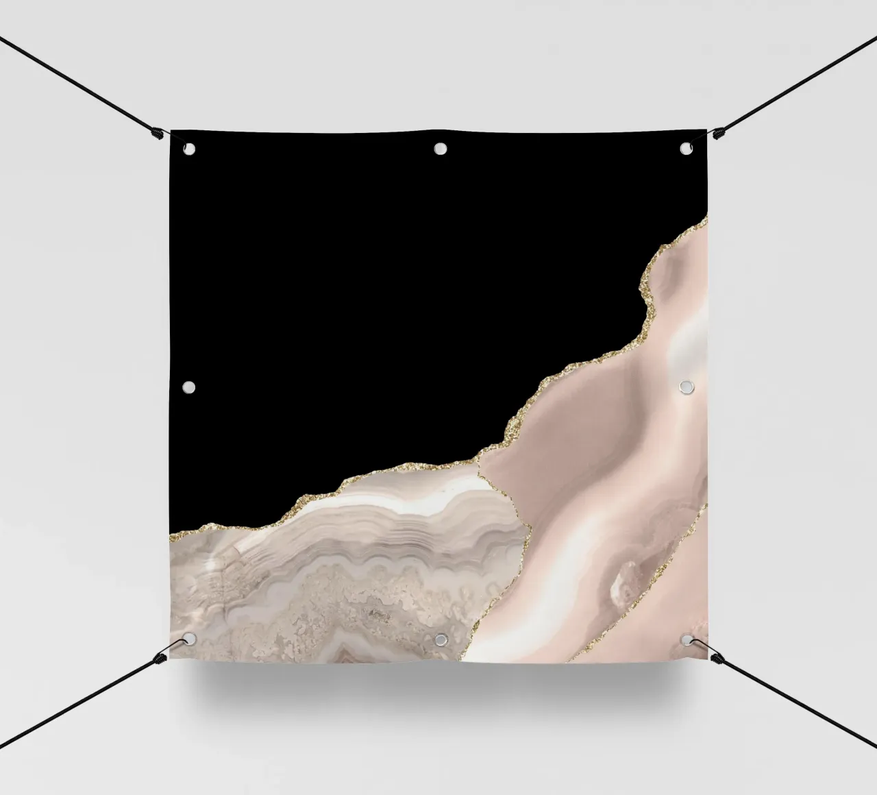 Texture agata avorio e oro 04 telo in pvc da Gemstone Textures