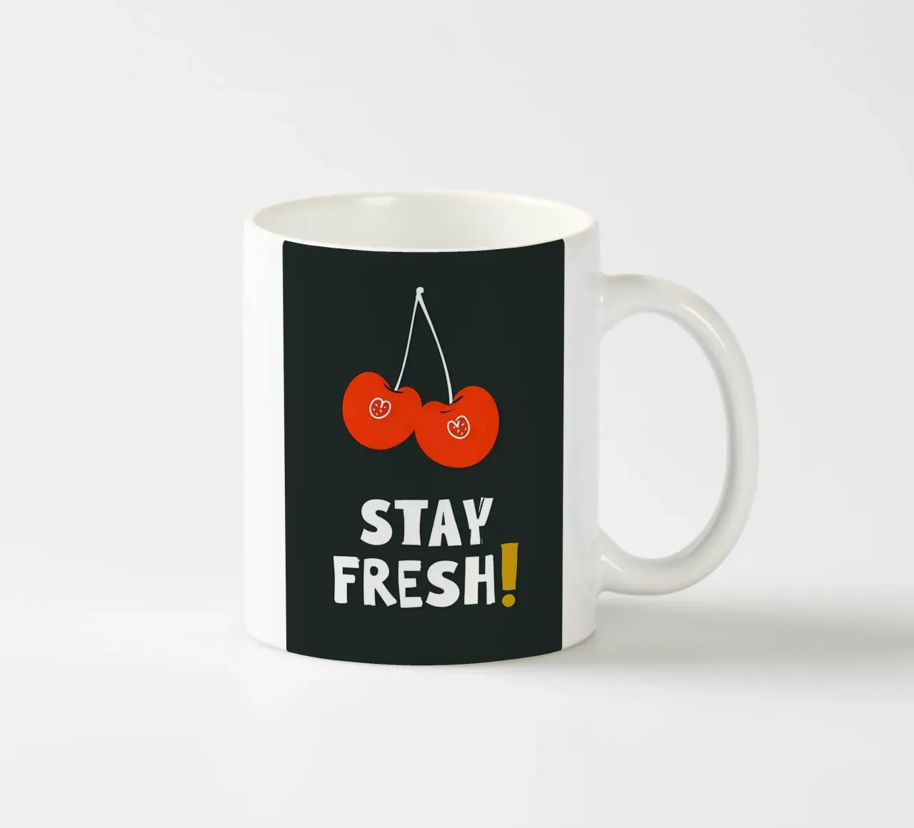 Ciliegie fresche tazza in ceramica da inspirational quote