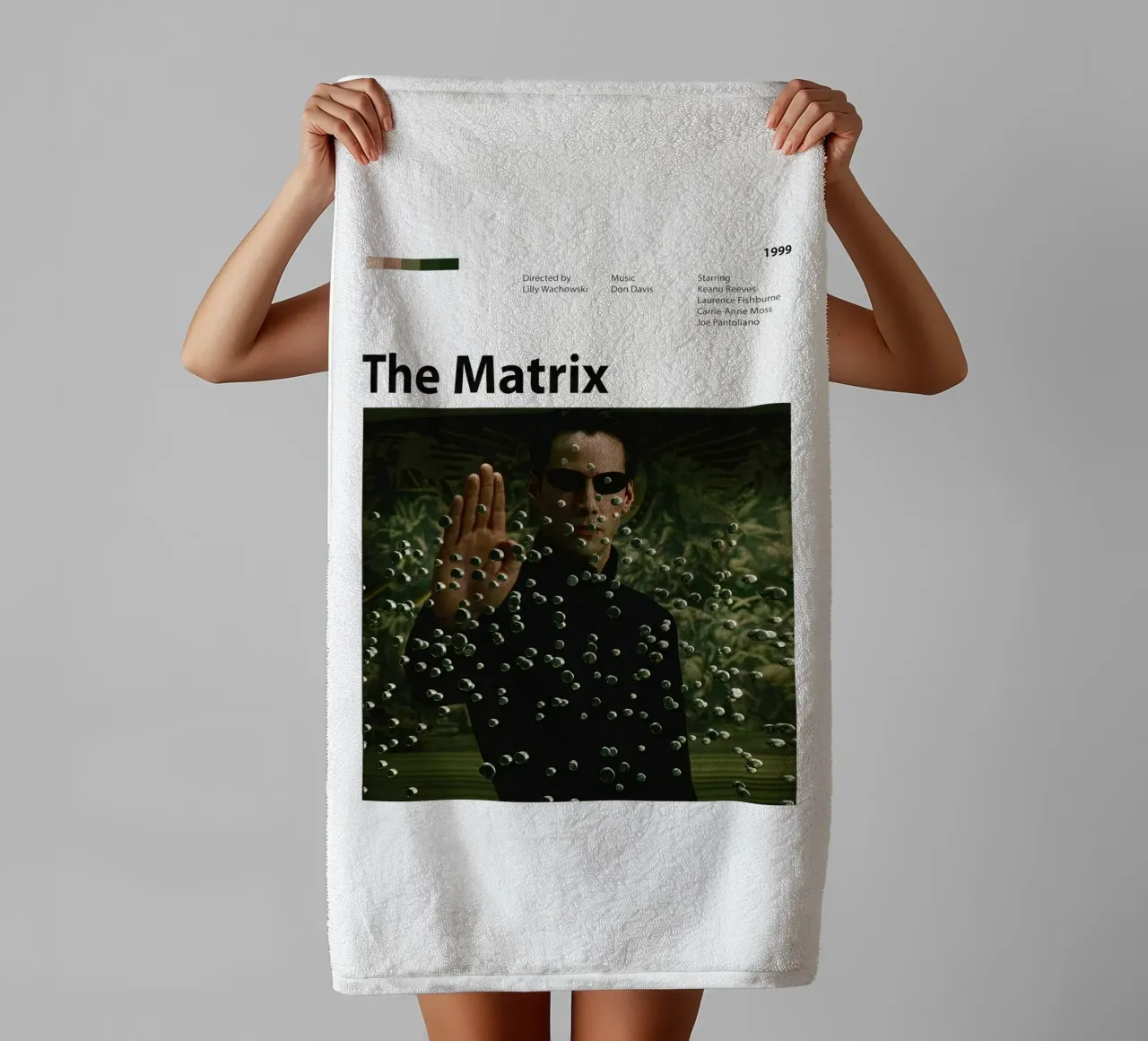 Matrix asciugamano da bagno da The Movie Wall