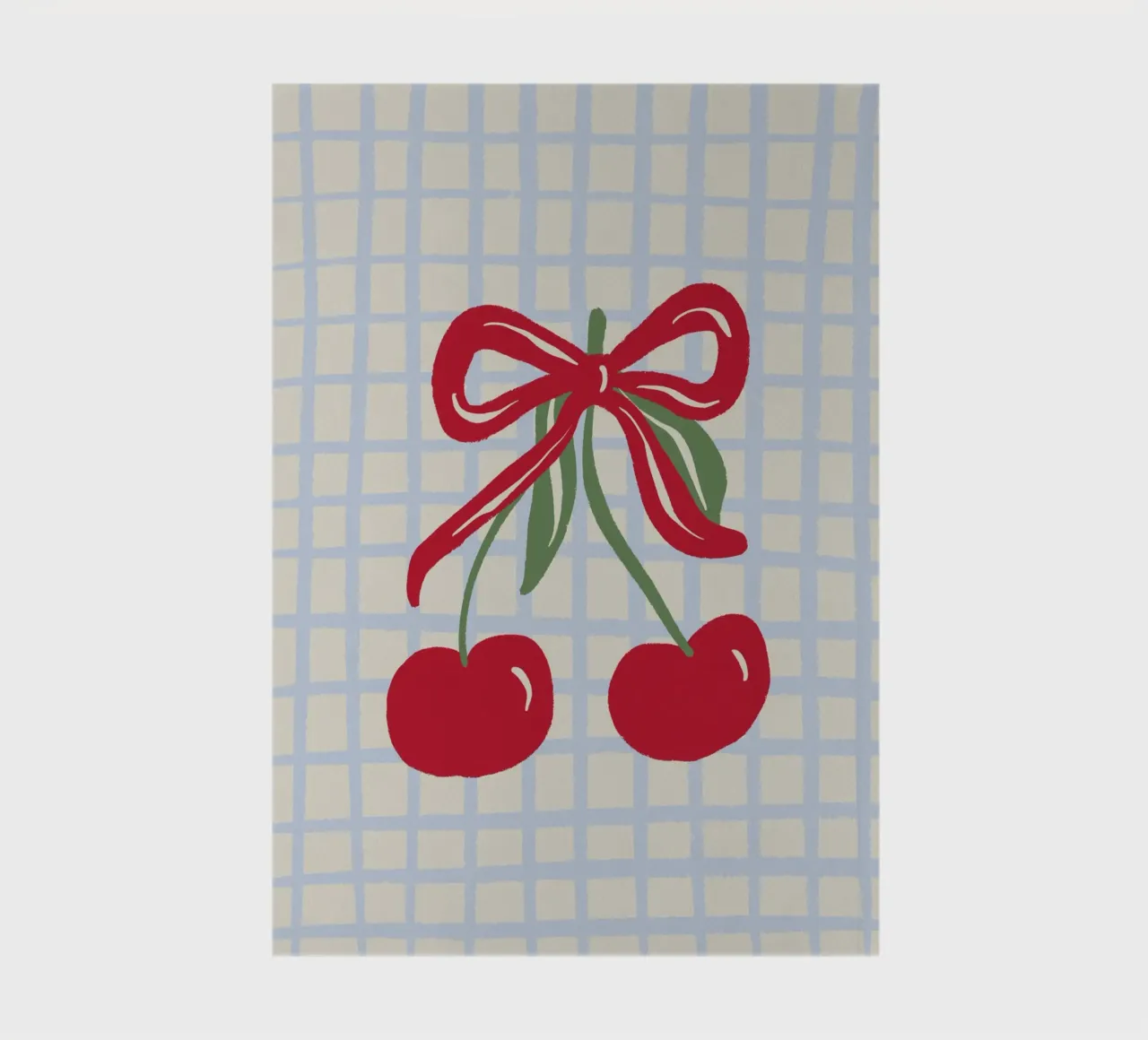 Coquette cherries on a grid pattern notebook by Wackapacka