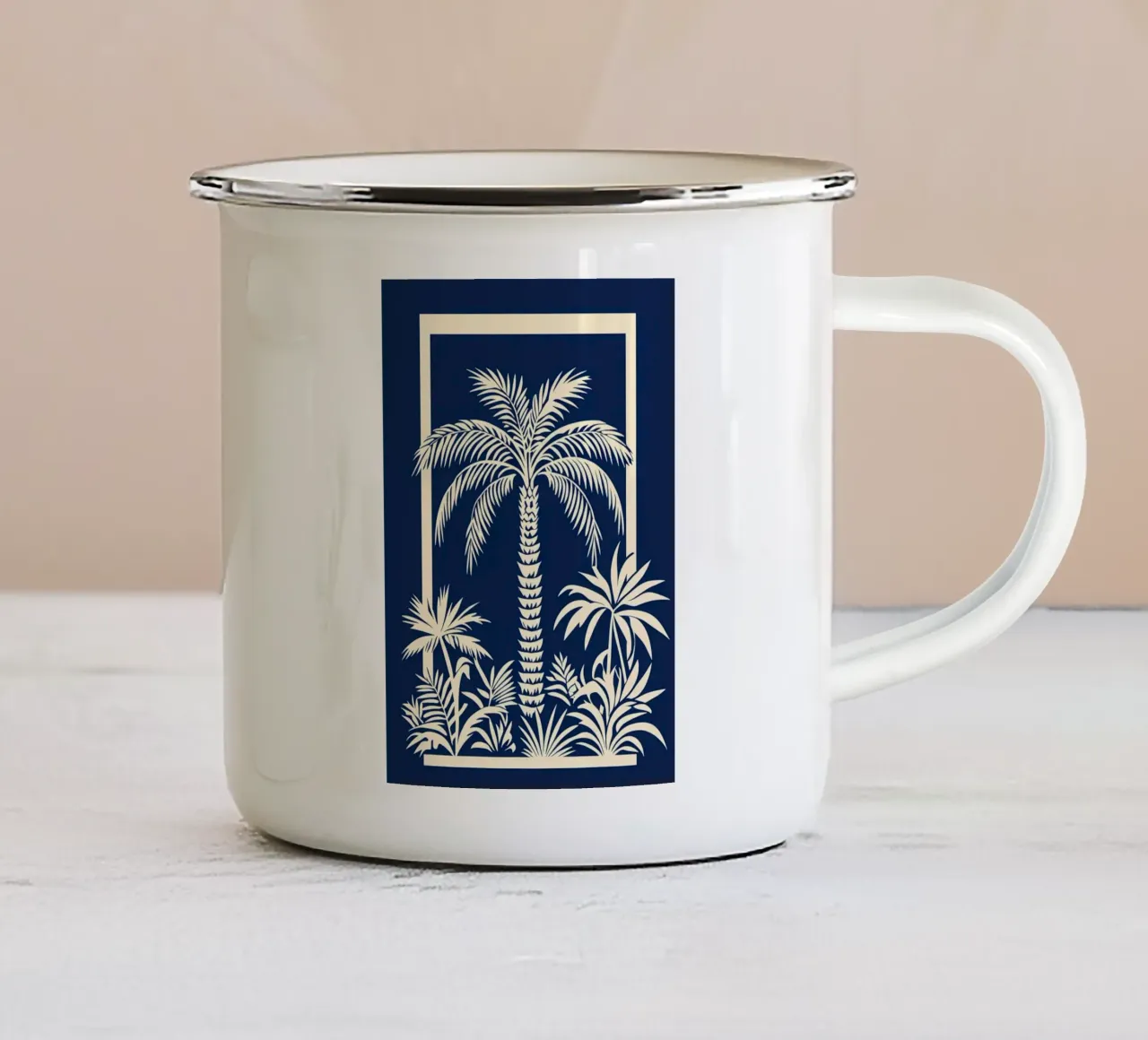 Oasi tropicale tazza in smalto da Artistic-shop