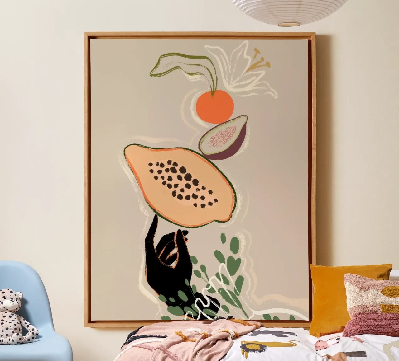 Balancing Fruits Leinwand von Arty Guava