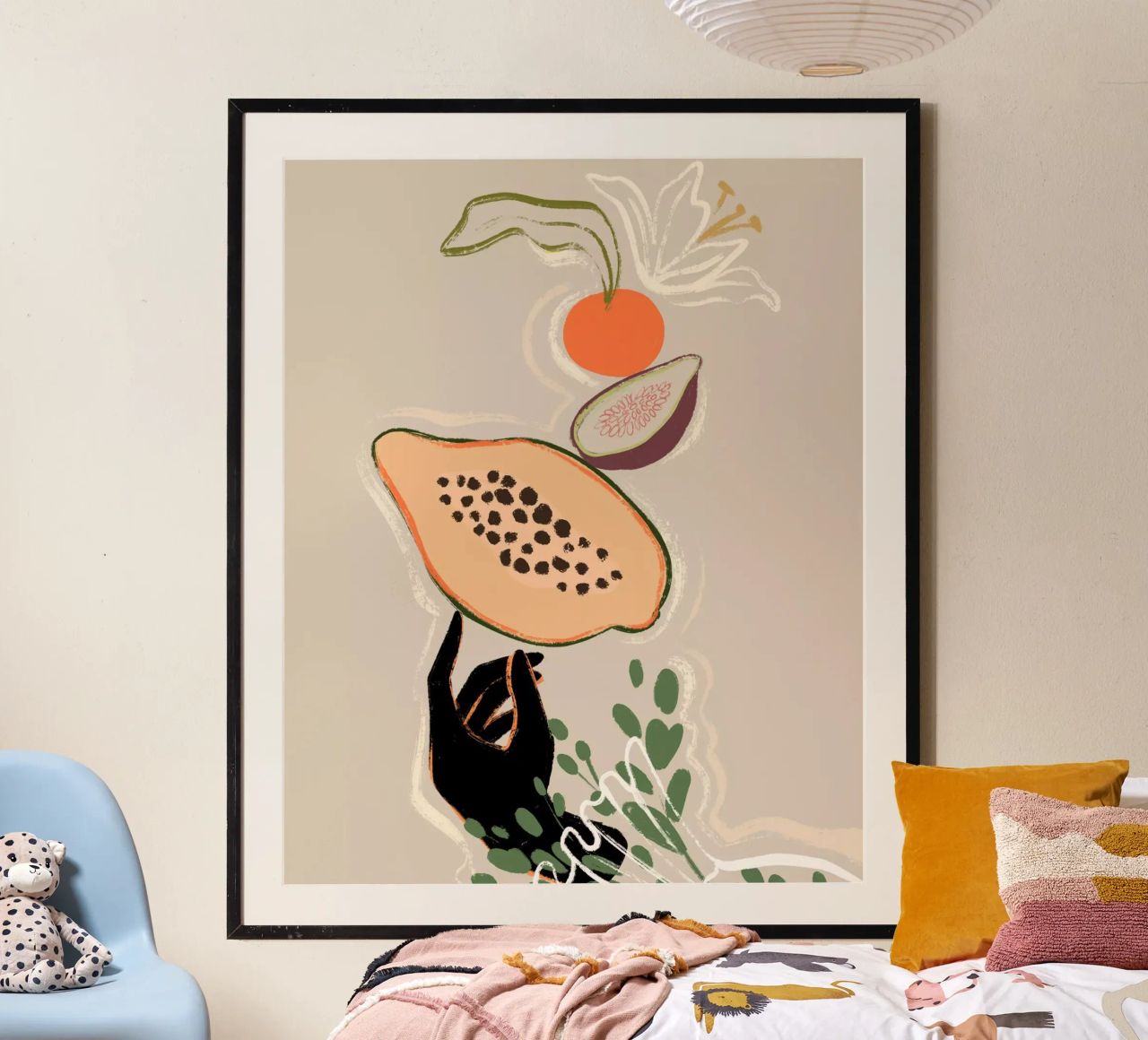 Balancing Fruits poster by Arty Guava