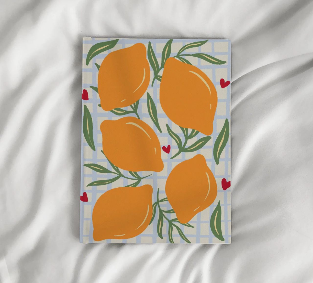 Lemons on a grid pattern notebook by Wackapacka